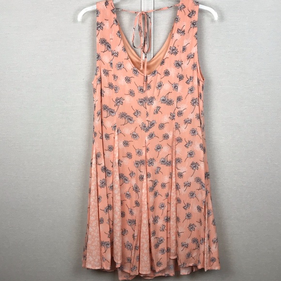 Altar’d State Peach Daisy Floral Sun Dress Small - Picture 4 of 6